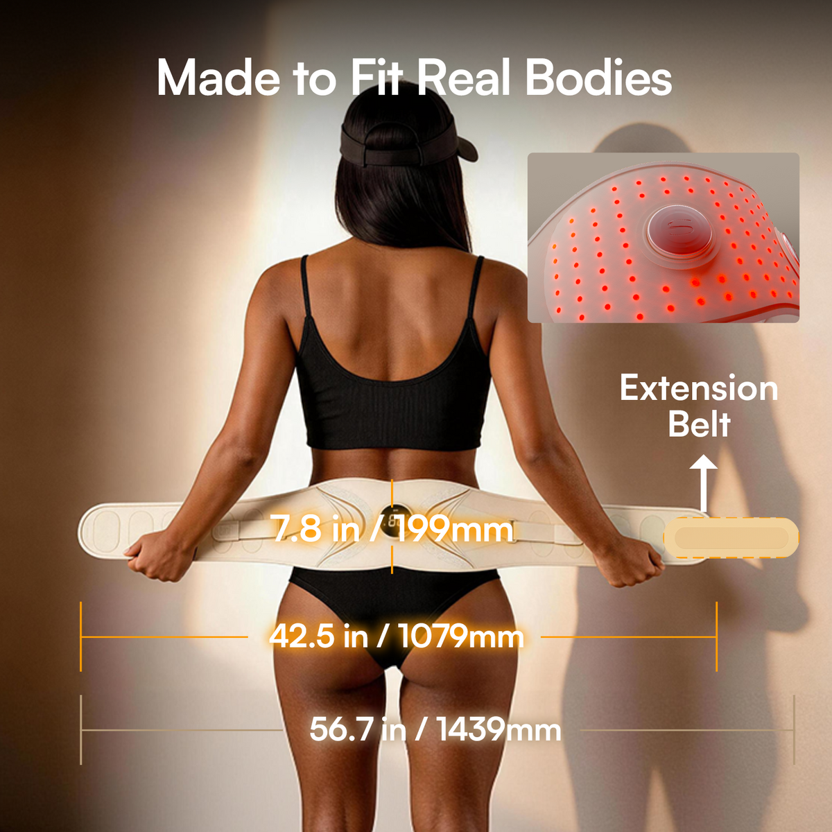 PRIZELTA PULSE Red Light EMS Core Belt