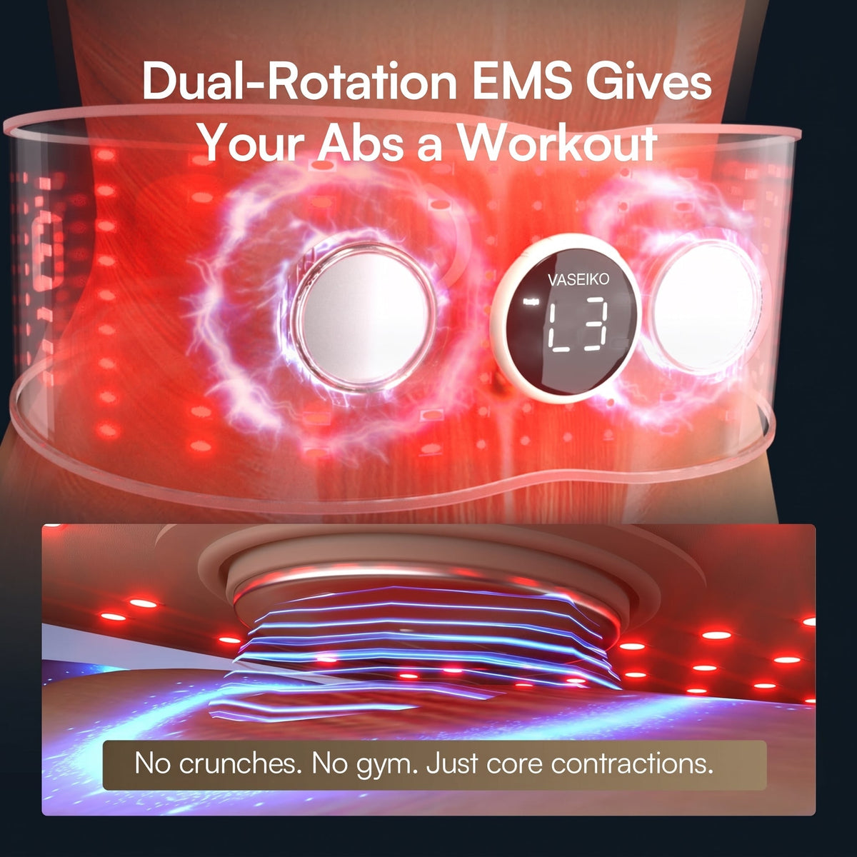 PRIZELTA PULSE Red Light EMS Core Belt